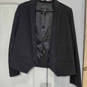 BCBG MAXAZRIA Black Open-Front Women's Blazer